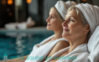 ouderen genieten in prive wellness