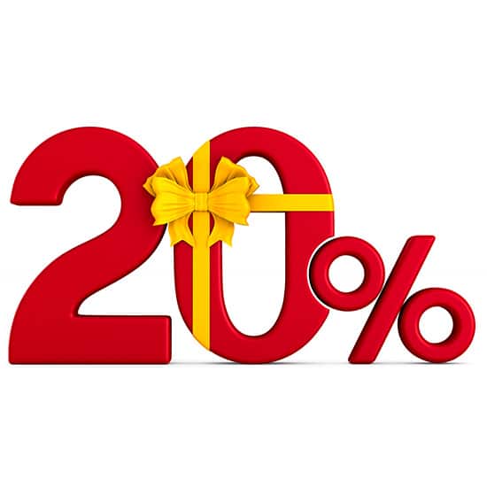 20% korting