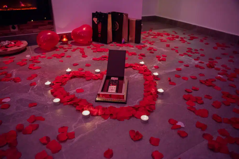 romantische versiering neutraal arrangement